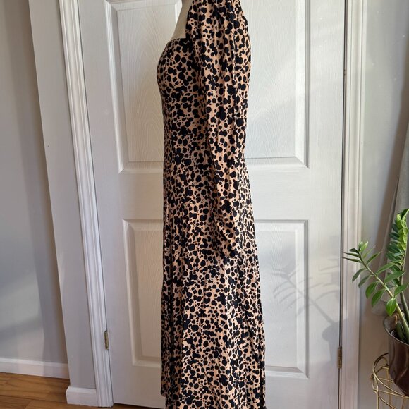 NWOT Reformation Sigmund Dress- Never Worn- Leopard Print - Picture 5 of 15